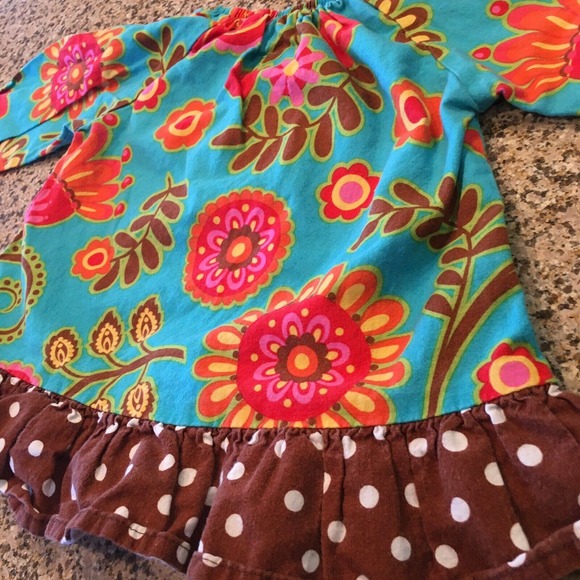 Baxter & Beatrice Size 18 Months Girls Multicolor Fall Floral Long Sleeve Top - Picture 5 of 12